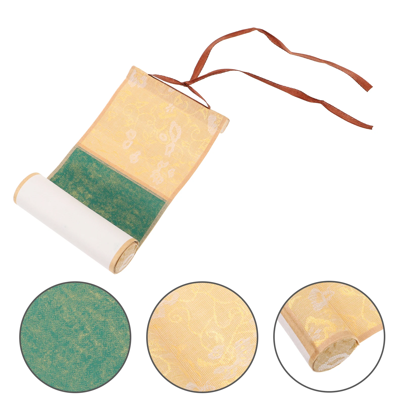 

Retro Blank Scroll For Chinese Calligraphy Painting, Wear-Resistant Cloth Paper Material Drawing Hanging Decor Art Supply