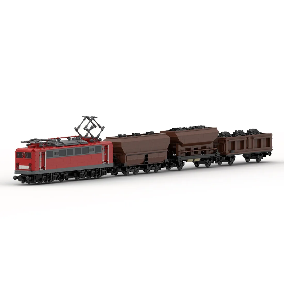 

Изготовленная на заказ модель поезда MOC-108963 BR150 Coal Wagon (2377 деталей), игрушки в подарок