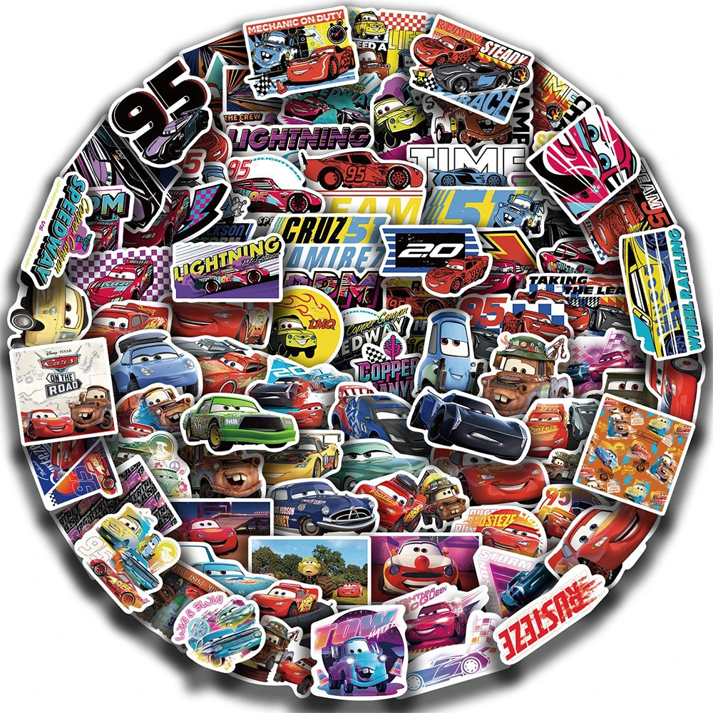 10/30/50/100 Buah Stiker Mobil - Lighting Mcqueen Birthday Decor ulasan dan harga