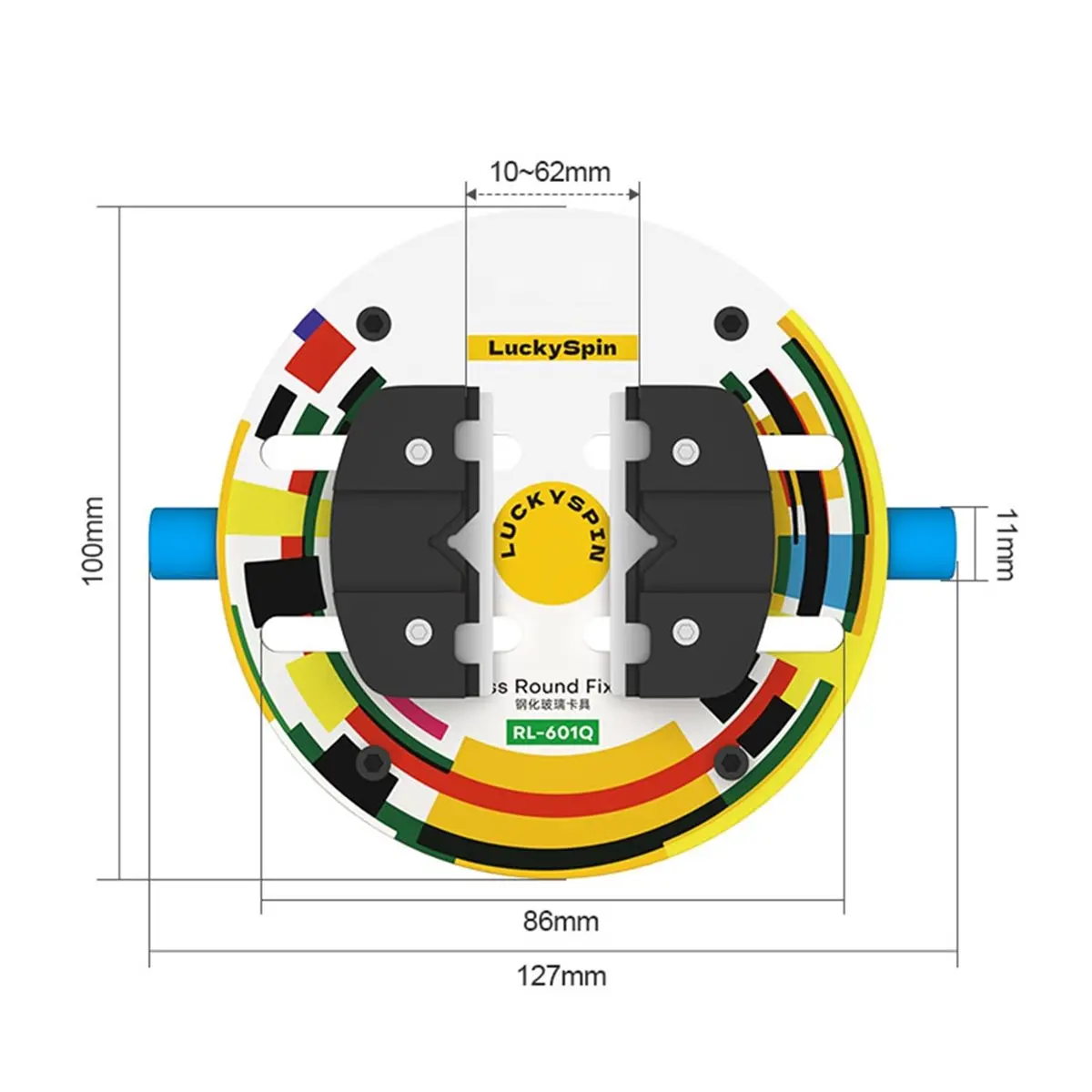 

A616P ~RL-601Q Tempered Heat-Insulating Glass Clamp,Motherboard CPU Chip IC Repair Fixing Holding Tool for Mobile Phone