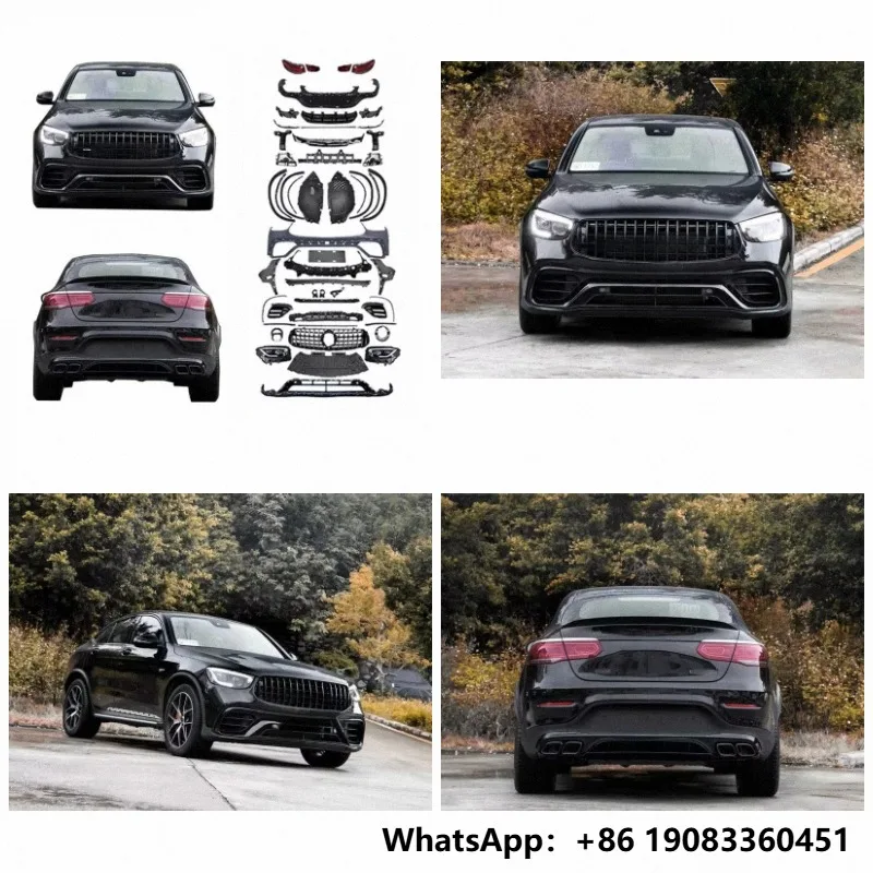 

Genuine Body Kit for Benz GLC Coupe C253 2016-2019 Upgrade to GLC63 AMGS 2020-2022 Bolt-On Bumper Headlight Taillight
