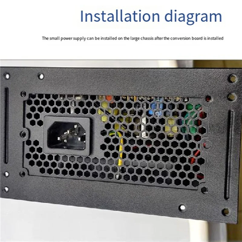 4X ATX 전원 공급 장치-SFX 전원 공급 장치 브래킷 SFX 전원 공급 장치-ATX 전원 공급 장치 고정 섀시 구멍 변환 프레임
