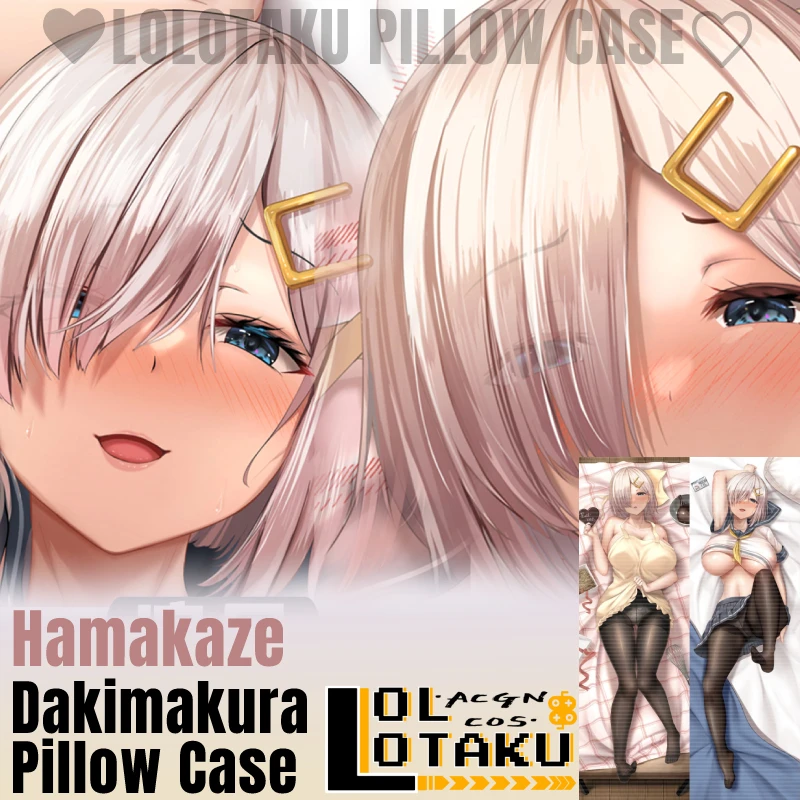 

Hamakaze Dakimakura Kantai Collection Sexy Pillowcase Full Body Hugging Pillow Case Cushion Cover Otaku Home Bedding Decor Gift