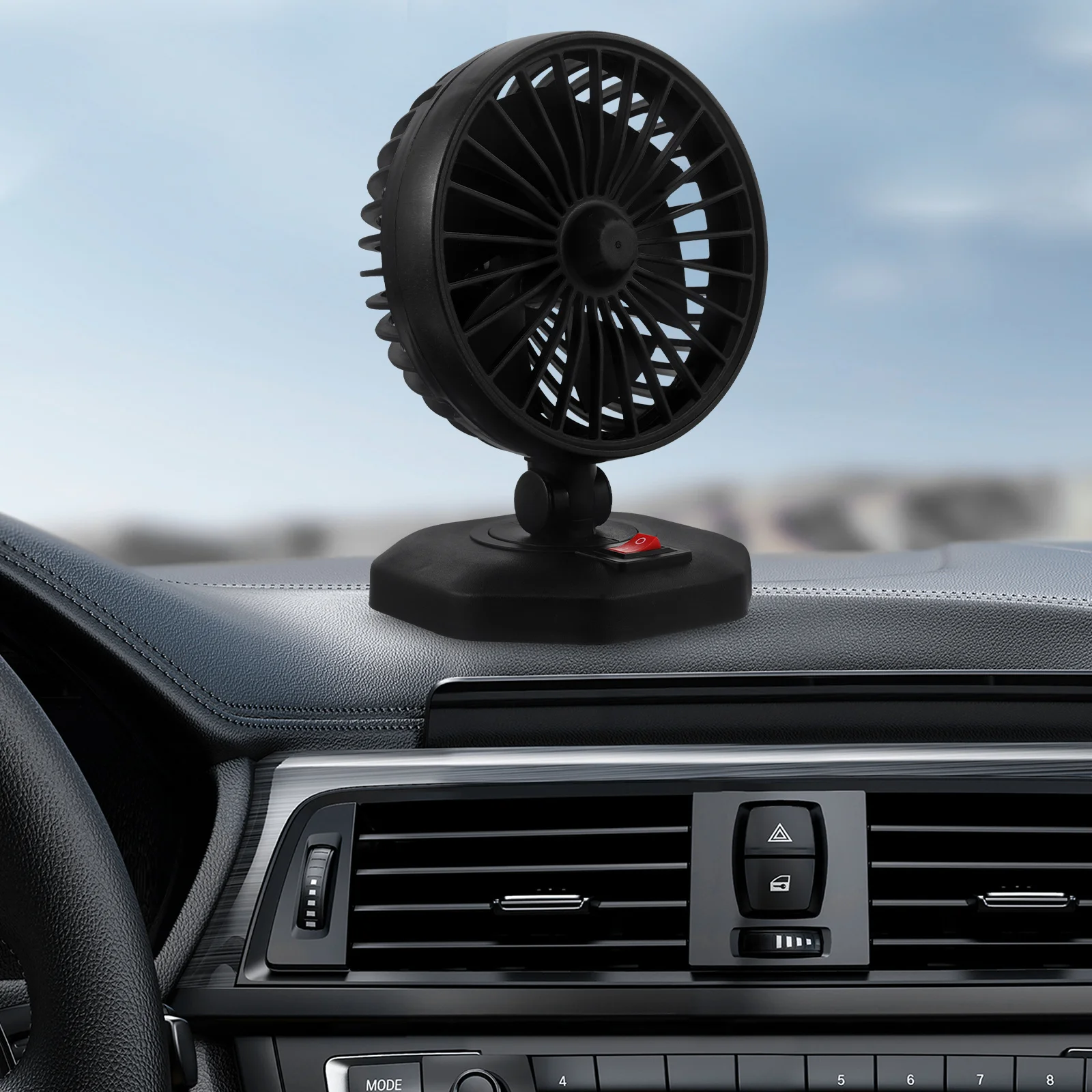 

USB Car Fan Compact Portable Mini Fan Adjustable Speed Low Noise USB Powered for Travel Backseat Office Portable Fans