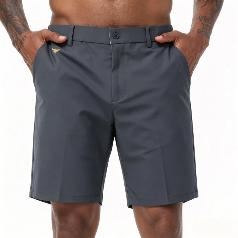 

Formal Dress Shorts Men Korean Business Shorts Casual Chino Shorts Man Office Trousers Cool Breathable Summer Workwear Clothing