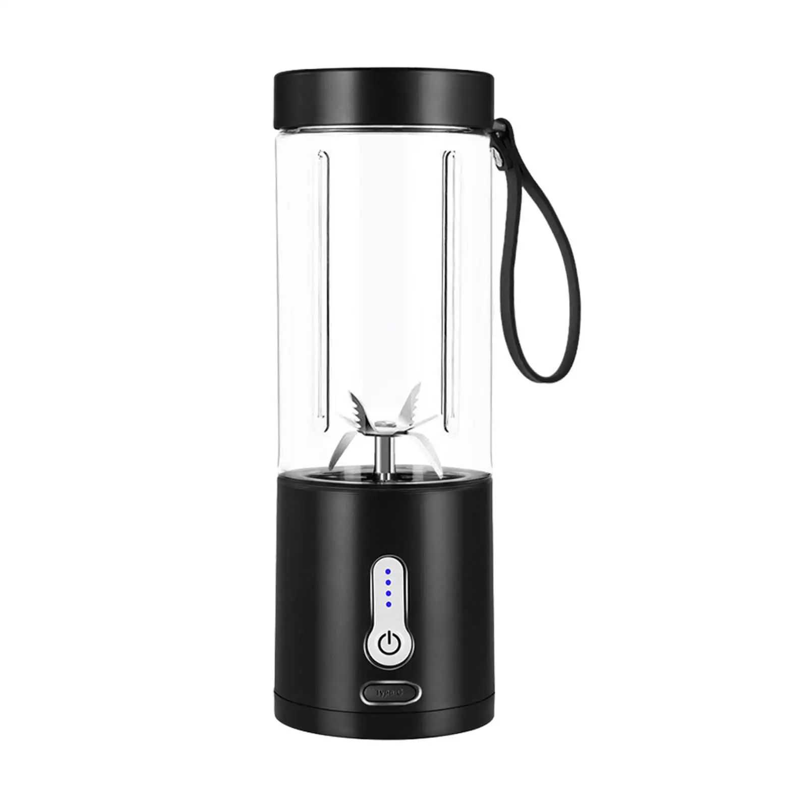 USB 전기 주서기 컵 530ml 휴대용 쉐이크, 스무디용 실용적인 개인용 과일 주스 믹서 블렌더 컵 직장 및 피크닉용