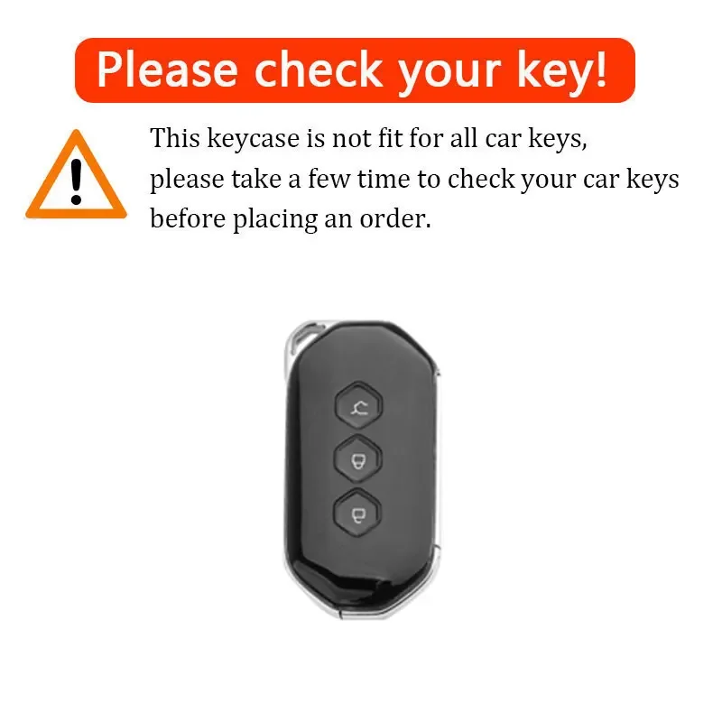 A Car Remote Key Case Cover Protective metal shell Keychains PU alloy for Wuling hongguang Victory ASTA SUV keys accessories bag