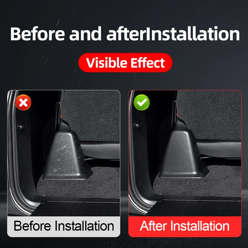 สําหรับ Lexus LX570 450d Seat Track ป้องกัน, คู่มือที่นั่งด้านหน้าและด้านหลังครอบคลุม 2008-2023 ภายในอัพเกรดอุปกรณ์เสริม