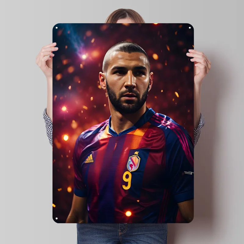 Karim Benzema металлический знак футболист плакат украшения для домашнего декора предметы индивидуальные футбольные жестяные знаки для украшения стен Karim Benzema металлический знак футболист плакат украшения для домашнего декора предметы индивидуальные футбольные жестяные знаки для украшения стен