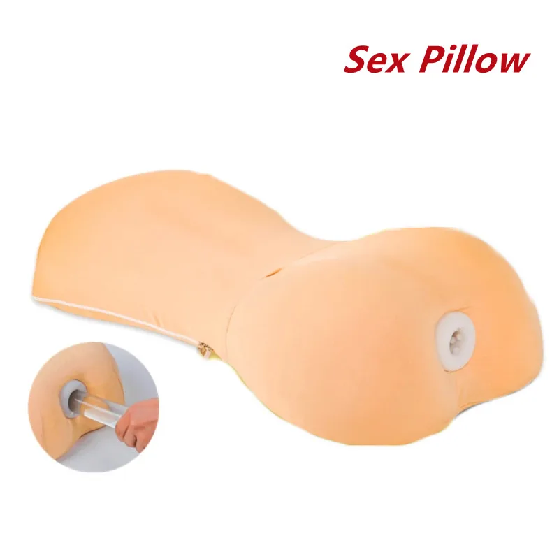 Sex Pillow With Masturbation Cup Sex Toys For Men Carry Deep Hole Device Male Mastuburator BDSM Furnitures Sexy Toys For Man Gay