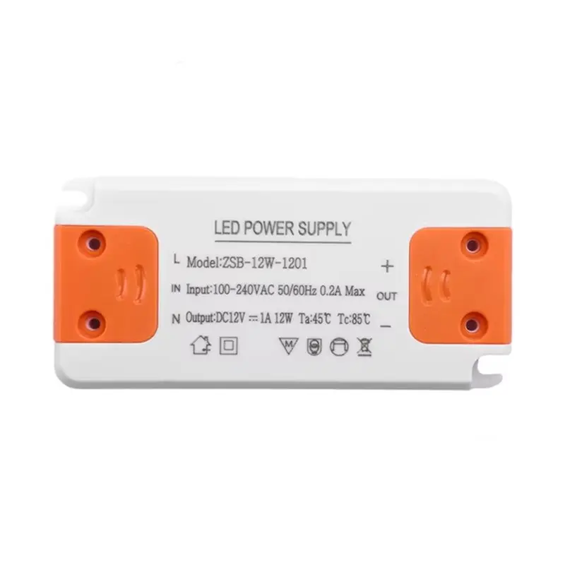 

Драйвер светодиодов A37T-DC 12В, тонкий, с постоянным напряжением, источник питания 12Вт, подходит для различных светодиодных ламп