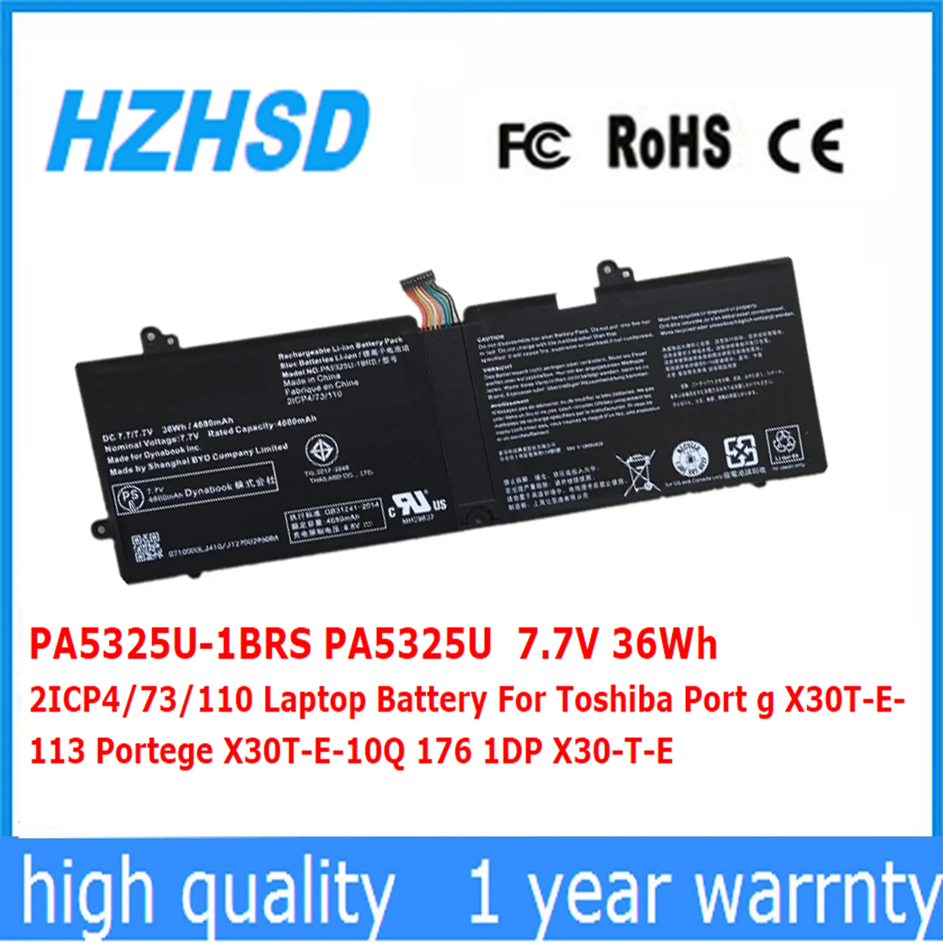 PA5325U-1BRS PA5325U New Original 2ICP4/73/110 Laptop Battery For Toshiba Port g X30T-E-113 Portege X30T-E-10Q 176 1DP X30-T-E