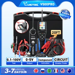 2026 VDIAGTOOL V500PRO 12V/24V Automotive Circuit Tester Car Power Circuit Probe Kit Multimeter Oscilloscope Relay Injector Test