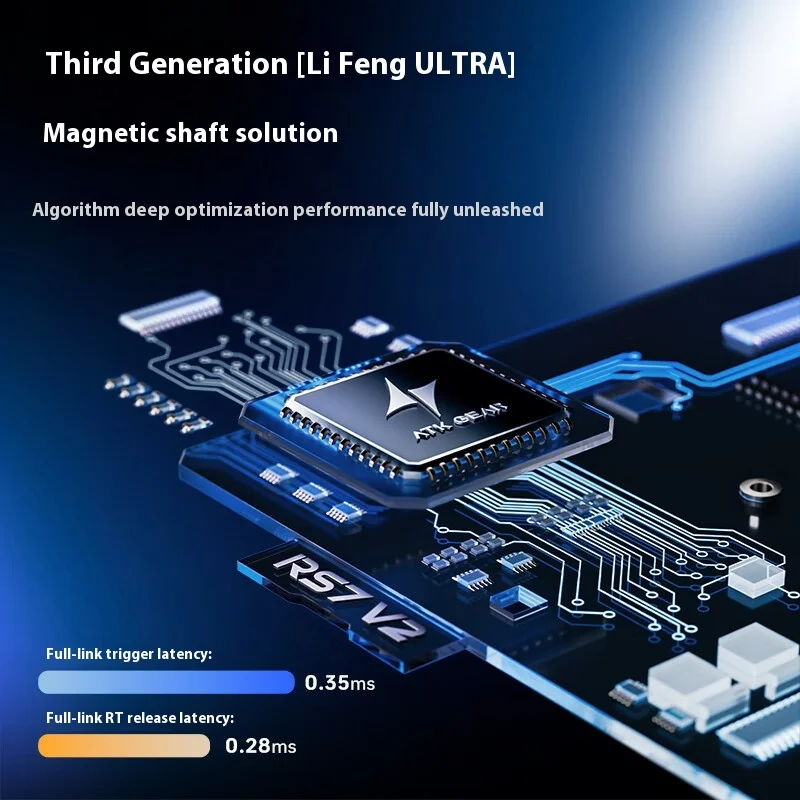 ATK RS7 V2 teclado para juegos por cable interruptor magnético 8K tasa de orolling aleación de aluminio intercambio en caliente estructura superior/core-flex teclado personalizado