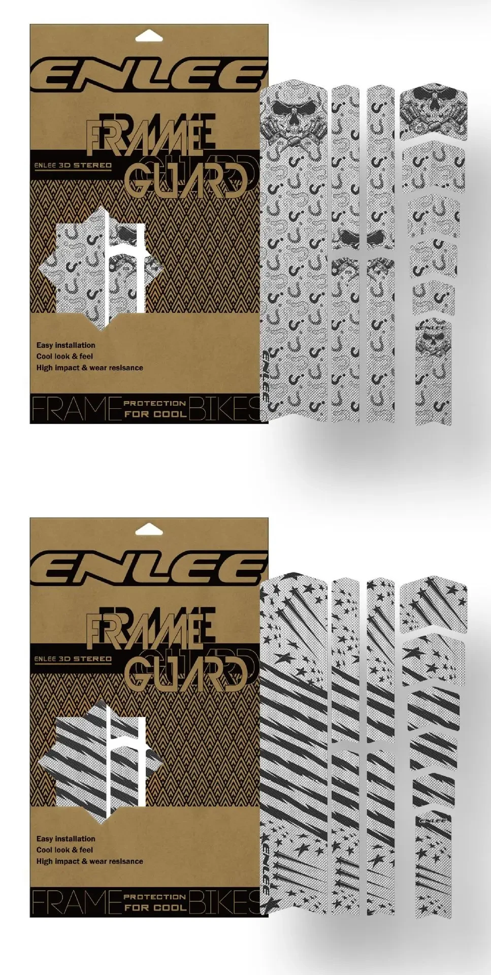 Enli Full Set 3D 3M Fahrradrahmen-Schutzfolie, verschleißfest und hinterlässt keine Spuren, Mountainbike-Rahmen-Schutzfolie – Detail 15
