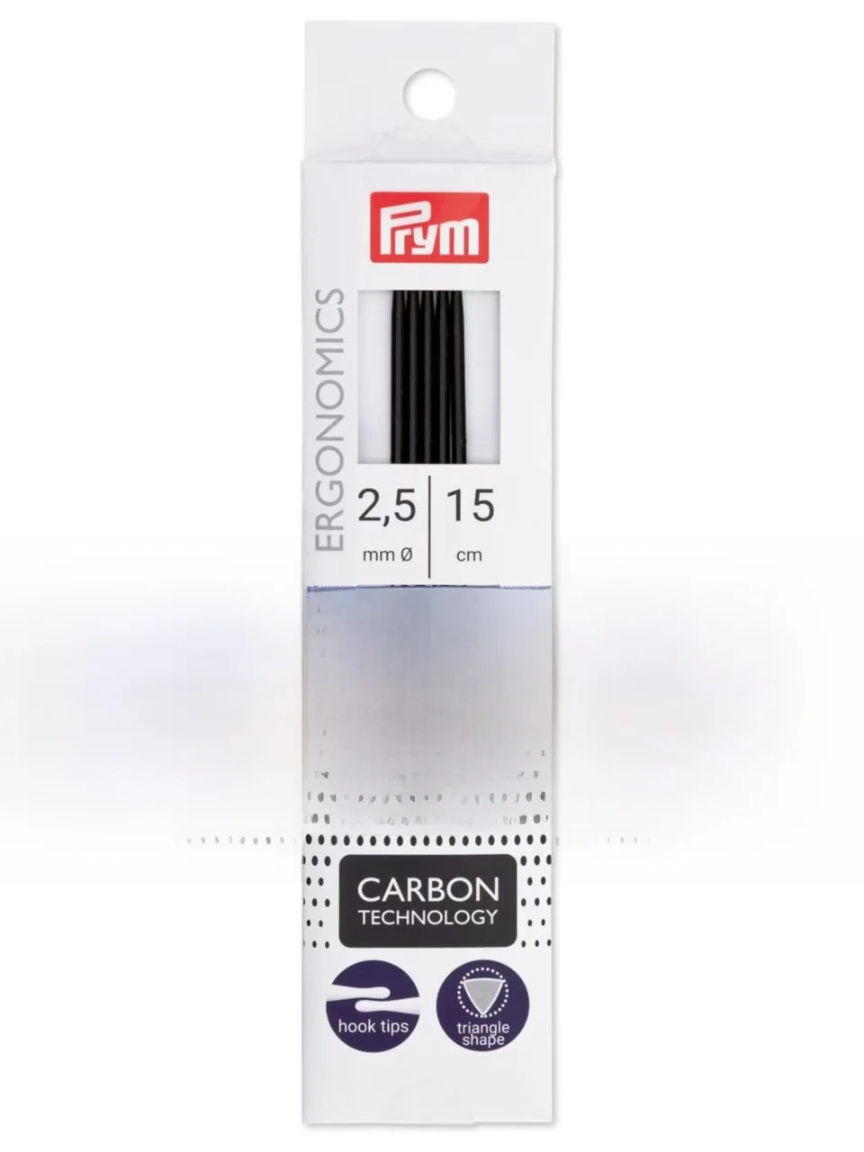 

Эргономичные карбоновые прямые двухсторонние спицы для вязания Prym, инструмент для рукоделия и шитья домашнего текстиля