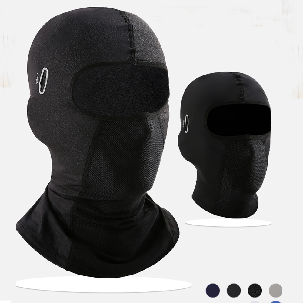 Breathable Quick Dry Balaclava Full Face Mask Cooling Ice Silk Sun Protection Head Hood Headwear For Outdoor Cycling Hiking