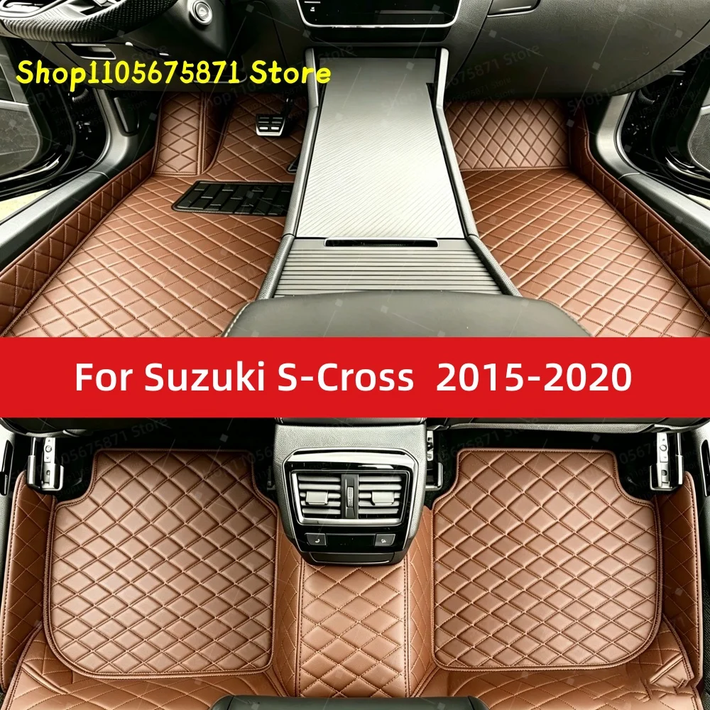 Custom Car Floor Mats Fit For Suzuki S-Cross 2020 2019 2018 2017 2016 2015 Car Mat Accessories Mats Carpets