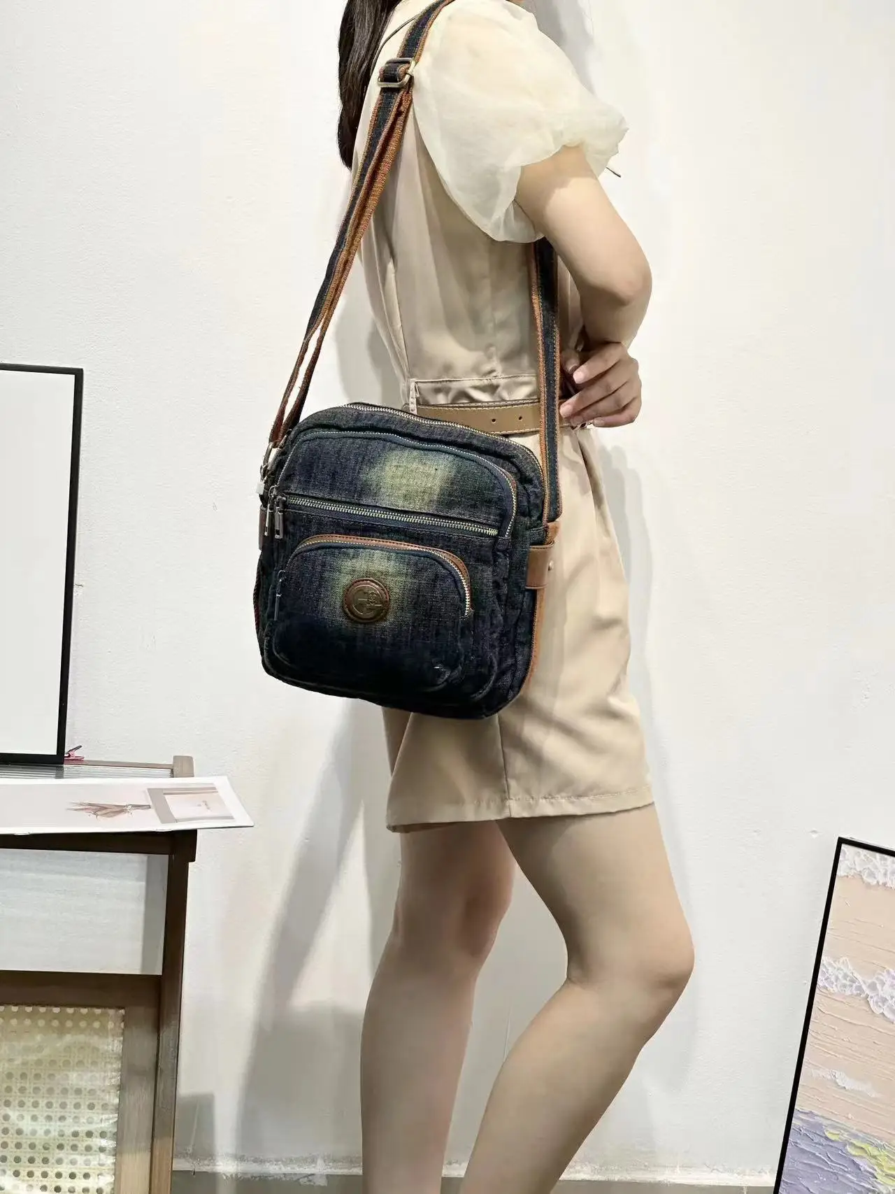 Vintage Fashion Denim Jeans Flap Bags Girls Handbags Crossbody Bag Women Messenger Bags Purse bolsa feminina bolsos mujer — zdjęcie 2