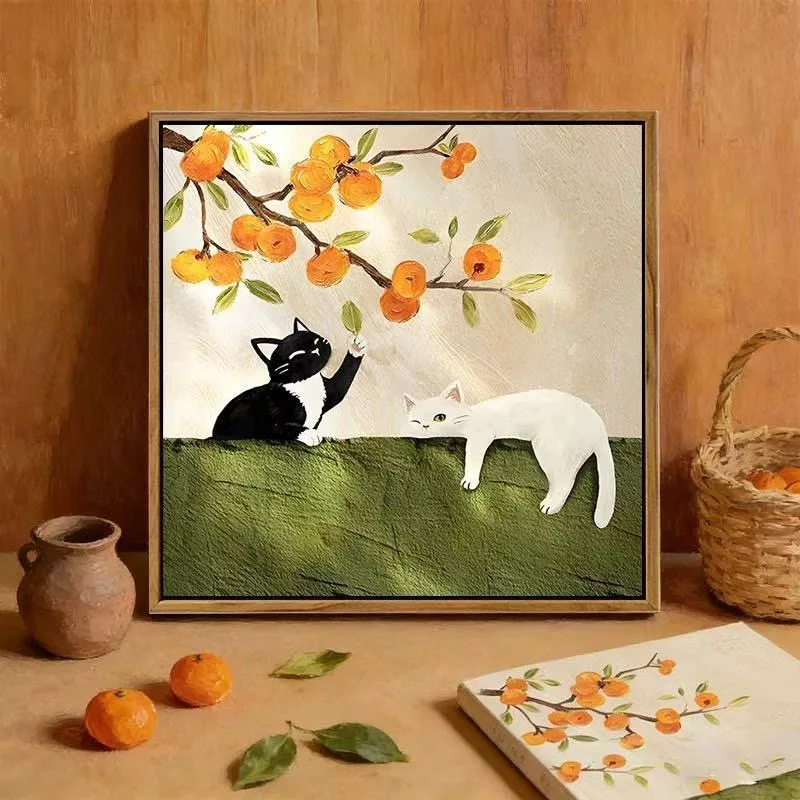 

10006 Blue Kitten Oil Painting