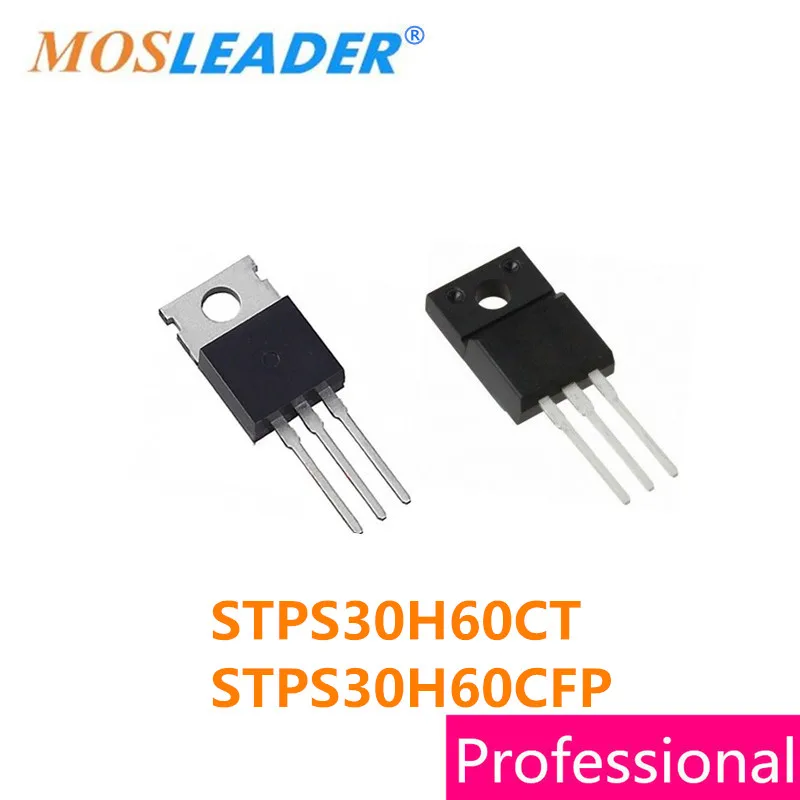 Mosleader 50PCS STPS30H60CT TO220 STPS30H60CFP TO220F STPS30H60 STPS30H60C STPS30H60CF High quality