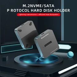 New SSD M.2 Efficient Heat Dissipation Docking Station Usb M.2 SSD External Case M.2 NVME/NGFF Case Offline Clone Enclosure