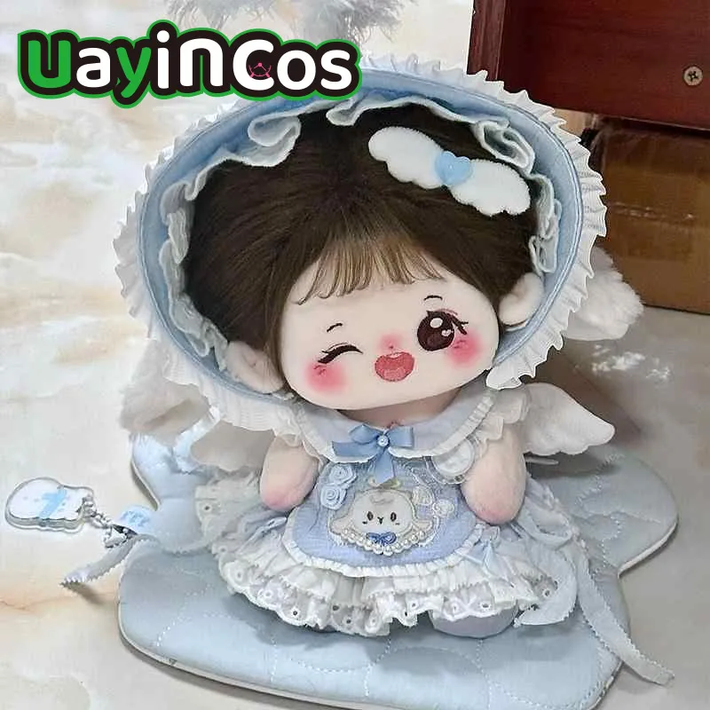 

20cm Doll Clothes Angel Lamb Cute Lolita Sweet Skirt Dress Suit Stuffed Plushies Plush Doll Accessories Anime Figure Toy Kids Gi