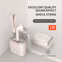 J18 Wireless Earphone Bluetooth Headset 9D Noise Reduction Gaming Headset With Microphone TWS Ear Buds Hands-free Earbuds New