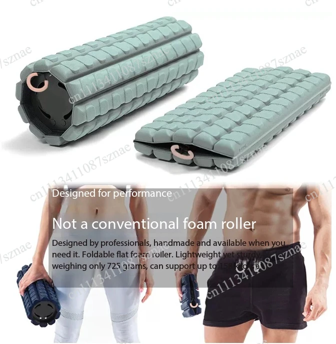 Foldable Portable Travel Mini Foam Roller Fitness Massage Tool For Post Workout Muscle Recovery & Soreness Relief