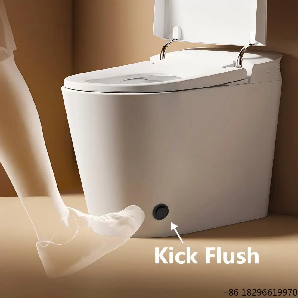 Modern Automatic Flush Sanitary Ware Bathroom Water Closet WC Intelligent Smart Toilet For Home Hotel Use