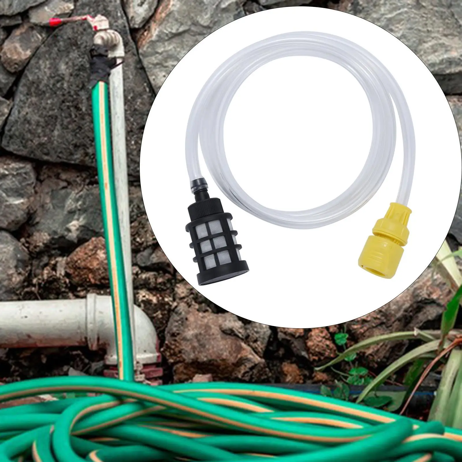 Self Priming Water Inlet Hose, Water Hose Pipe, Easy to Use, Replacement High