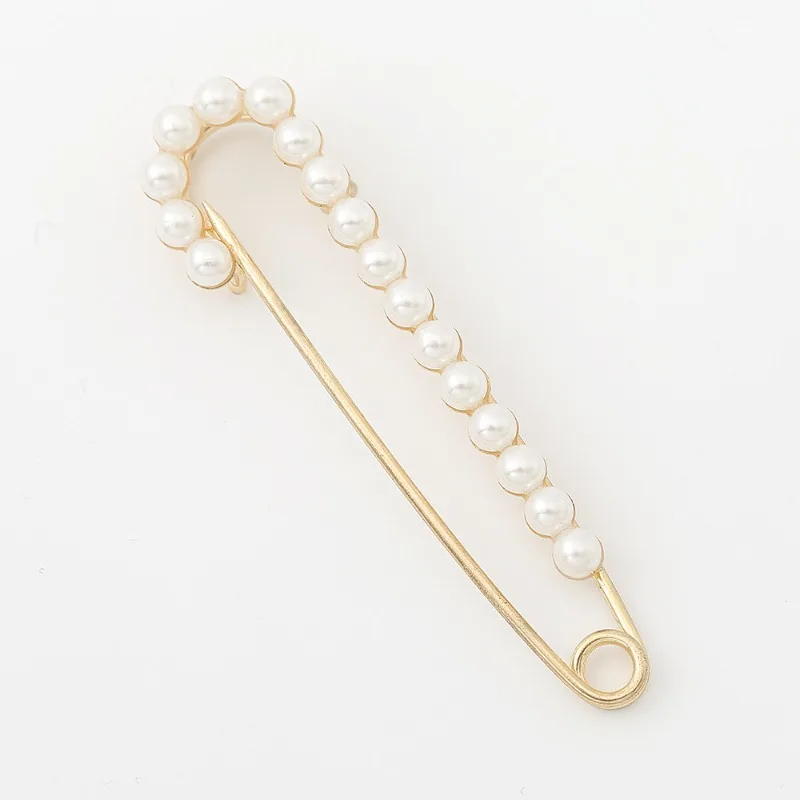 5/10 stücke Pullover Schal Clip Brosche Pins Perle Brosche Sicherheitsnadeln Dekorative Taille Hosen Extender für Frauen Kleidung Zubehör