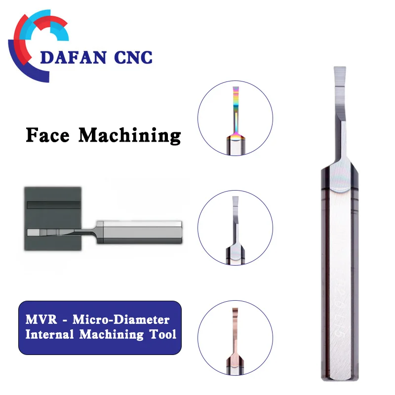 سلسلة MVR المطلية بالكربيد الصلب - أداة الحز الداخلي الصغير / أداة CNC لقطع الشق الصغيرة