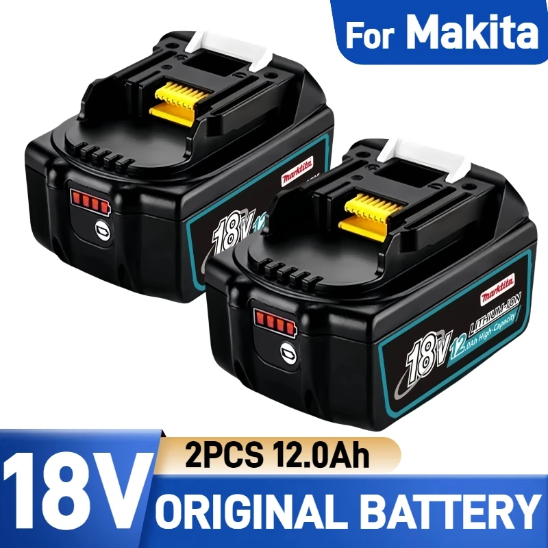 

Original for Makita 18v Battery With Charger Rechargeable Lithium Ion, for Makita 18v Battery BL1850 BL1840 BL1860B BL1830B
