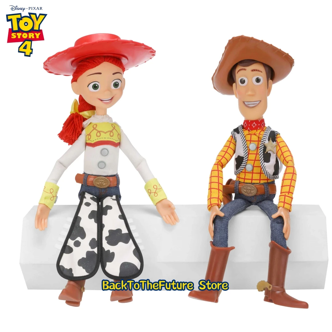 

Disney Toy Story 4 Talking Woody Jessie Action Figures Anime Decoration Collection Speak Sound Kids Toy Model For Children Gift