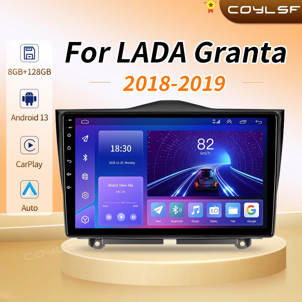 

Wireless Carplay Android Auto Car Radio For LADA Granta 2018-2019 Multimedia GPS autoradio 4G