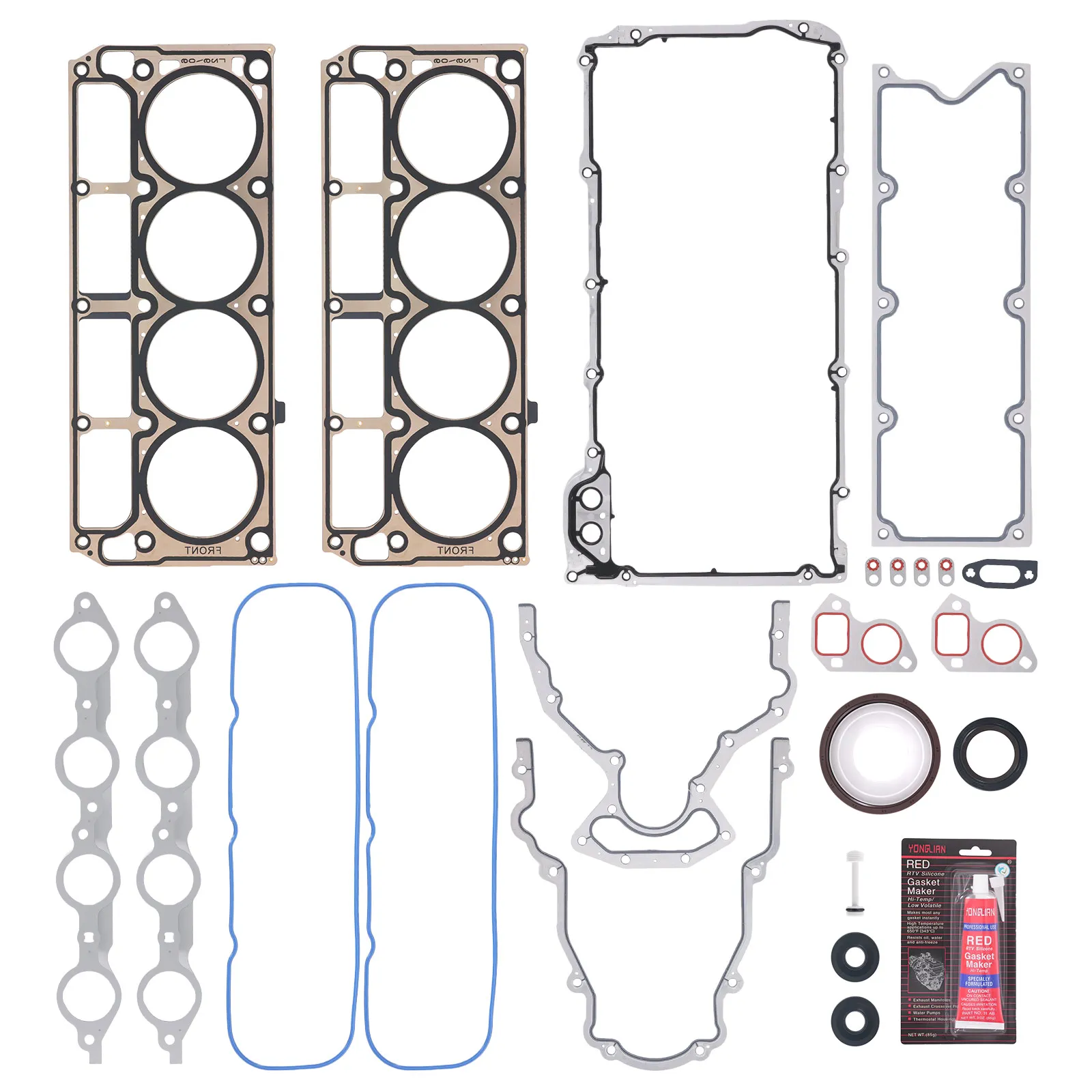 Multi-Layer Head Gasket Kit for LS1/LS2/LS3/LS6 Engine for 89060436 12551933 Front