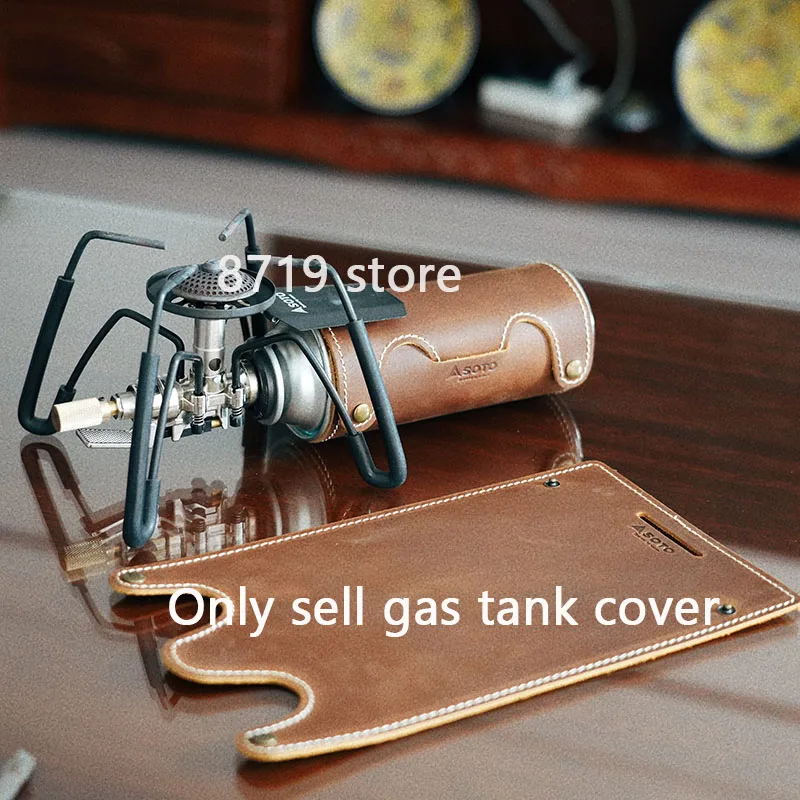 Outdoor Accessories for SOTO 340 Camping Equipment for Soto 310 Spider Stove Pure Cowhide Long Air Tank Set Picnic Tools Gear