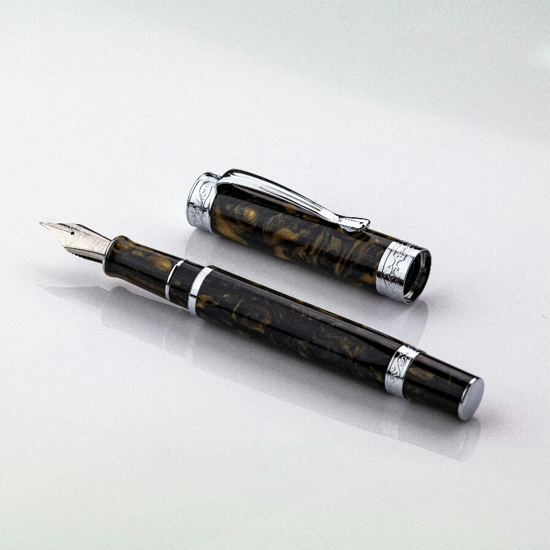 Tanyue Bock Fountain Pen German Lacquer Original Magnetic /PEEK Material / F 0.5MM Nib Long Knife Luxury Ink Pens Stationery