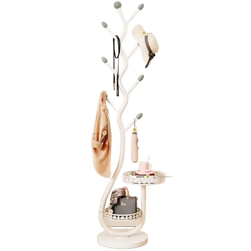 

Bedroom light luxury tree branches, hanger, wrought iron clothes rack, entrance entrance floor vertical, storage coat rack