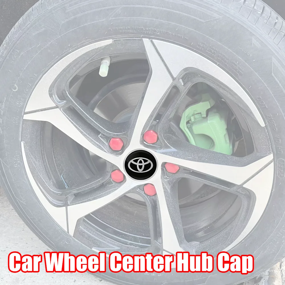 4X Car Wheel Center Hub Caps Car Wheel Rim Hubcap Badge Covers For Toyota Hilux Prius Auris Corolla Camry Auto Accessories NEW