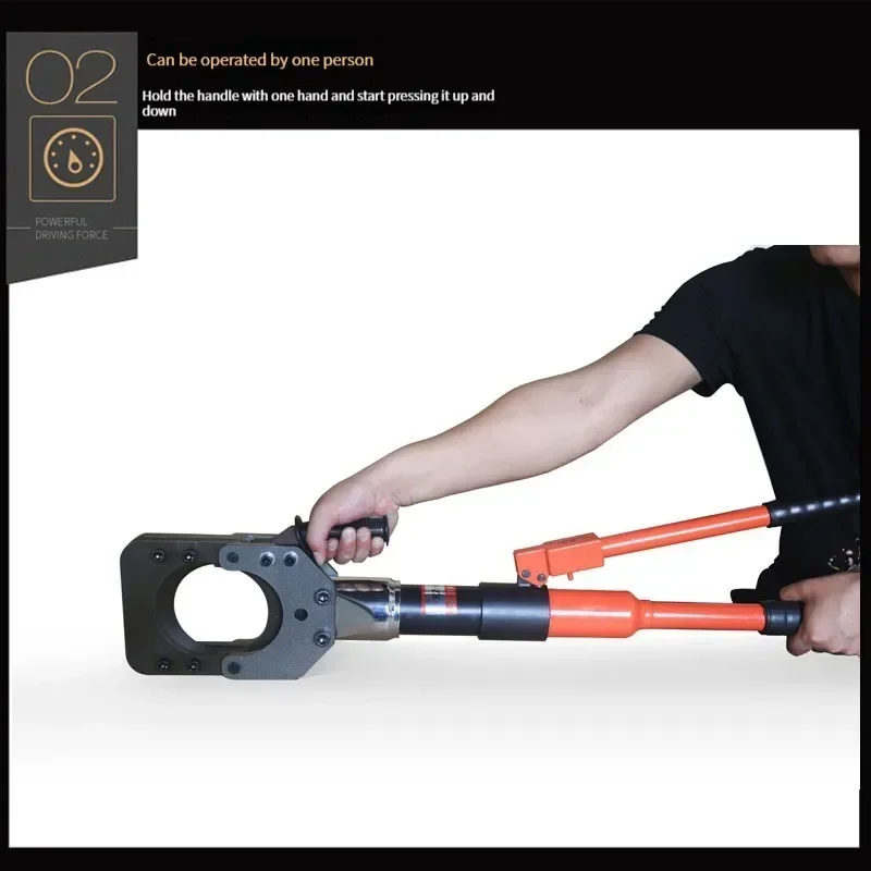 جديد RZ-100 14T مقص الكابلات الهيدروليكية دليل قطع الأسلاك كماشة متكاملة النحاس الألومنيوم كابل مدرع قطع قطر 10 سنتيمتر