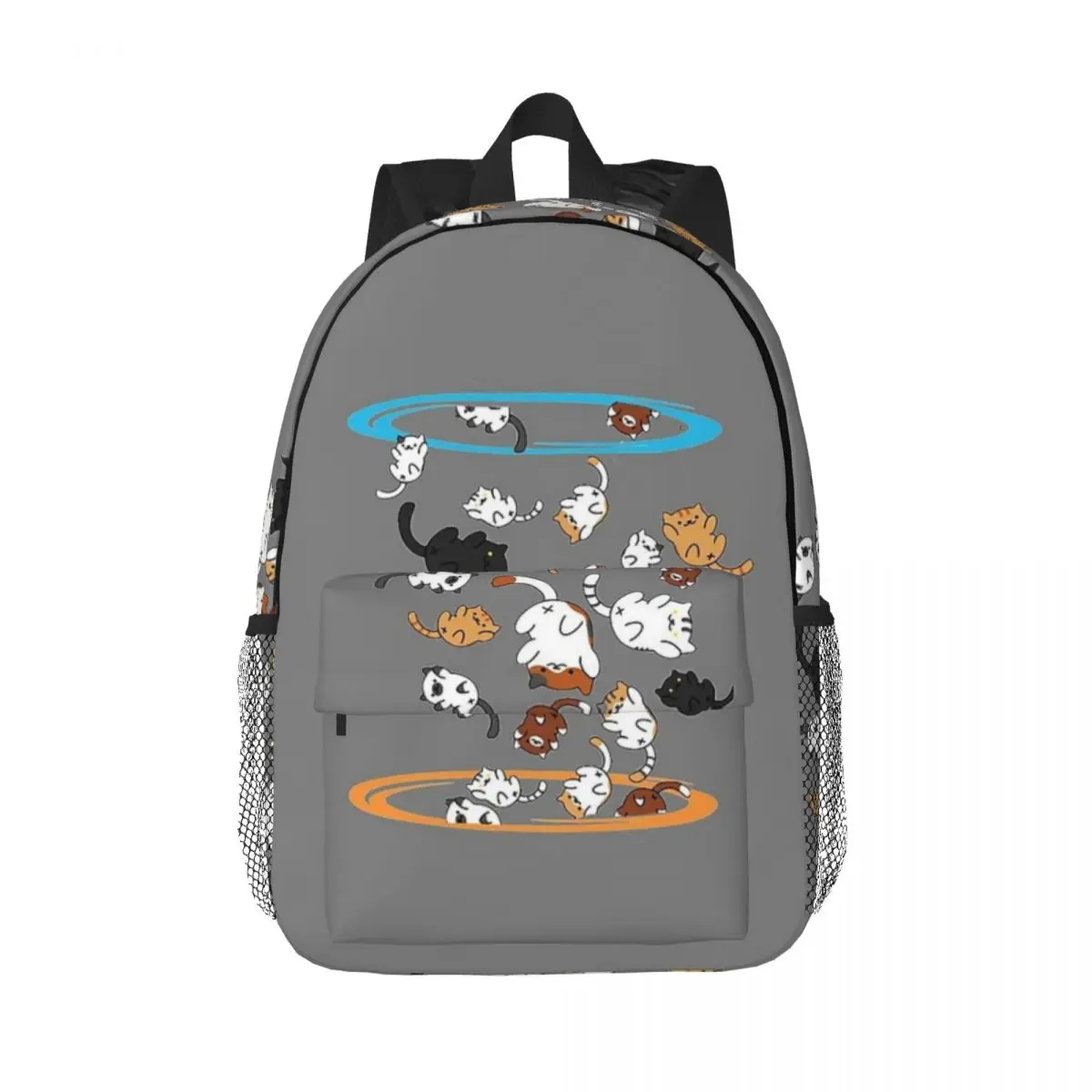 Neko Portals Neko Atsume Cats Backpacks Teenager Bookbag Fashion Students School Bags Travel Rucksack Shoulder Bag