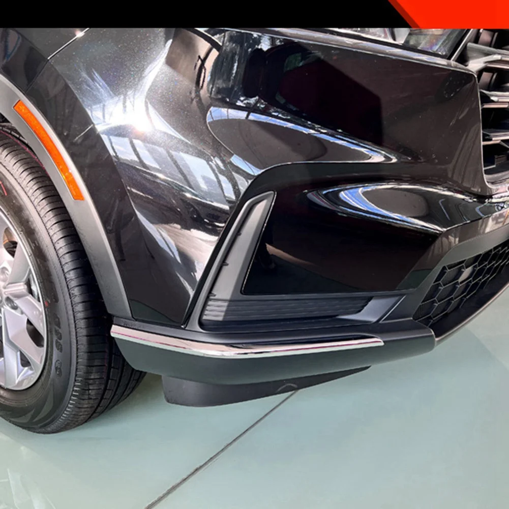 For Honda Cr-V 2023 Exterior Accessories Chrome Front and Rear Corner Strips Bumper Bar Molding Trim Protection Strip