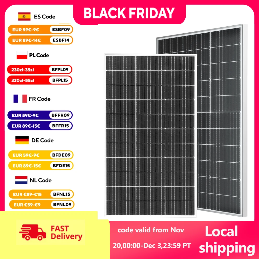 

Xinpuguang Жесткая солнечная панель 200w или солнечная панель 18В 120Вт Стеклянная солнечная панель Солнечная батарея Кемпинг Дом Яхта Караван Лодка Зарядное устройство 12В Портативные солнечные панели Солнечные панел