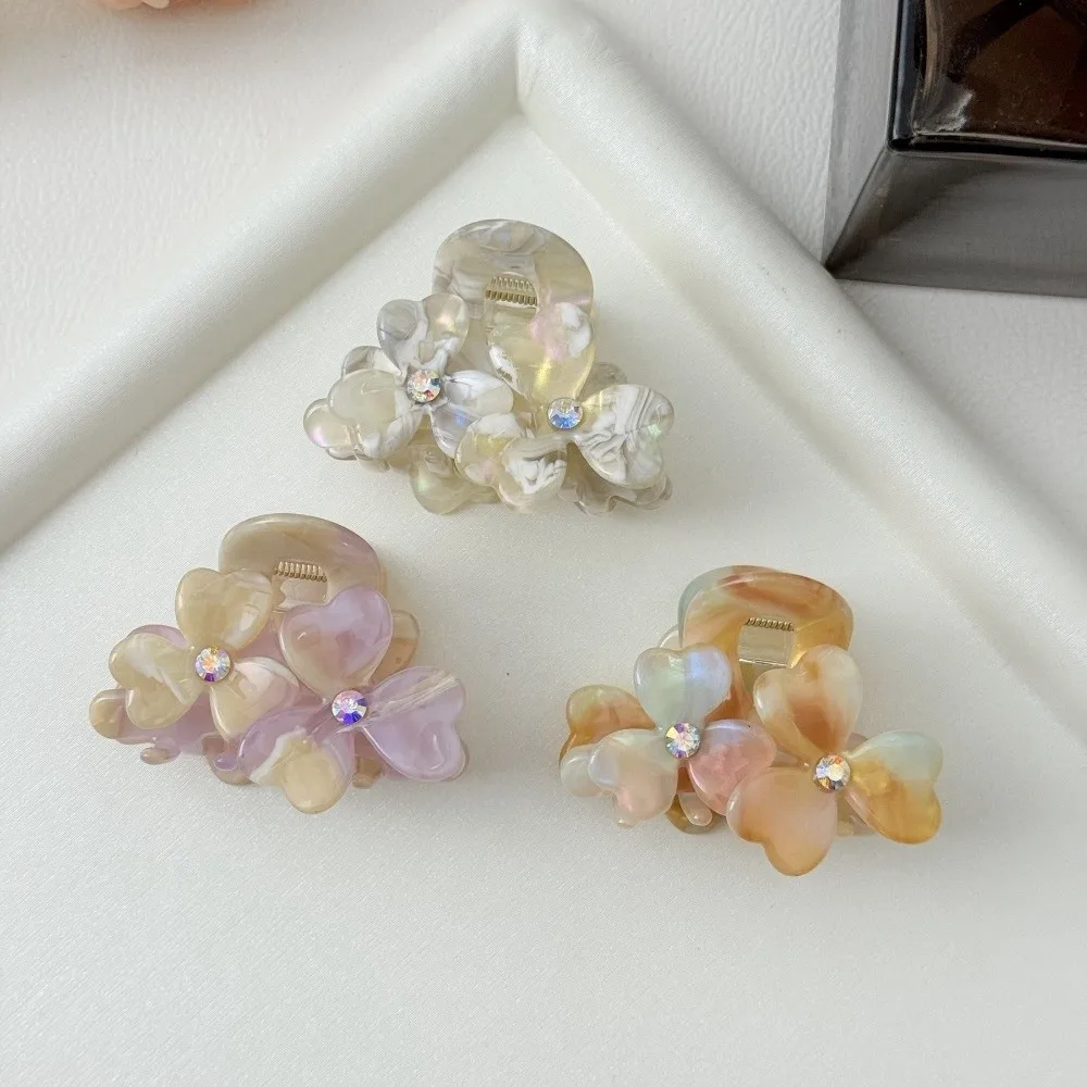 

Новая заколка для волос из ацетата 6 см, нескользящая, простая, для хвоста, в стиле ретро, милая, аксессуар для волос