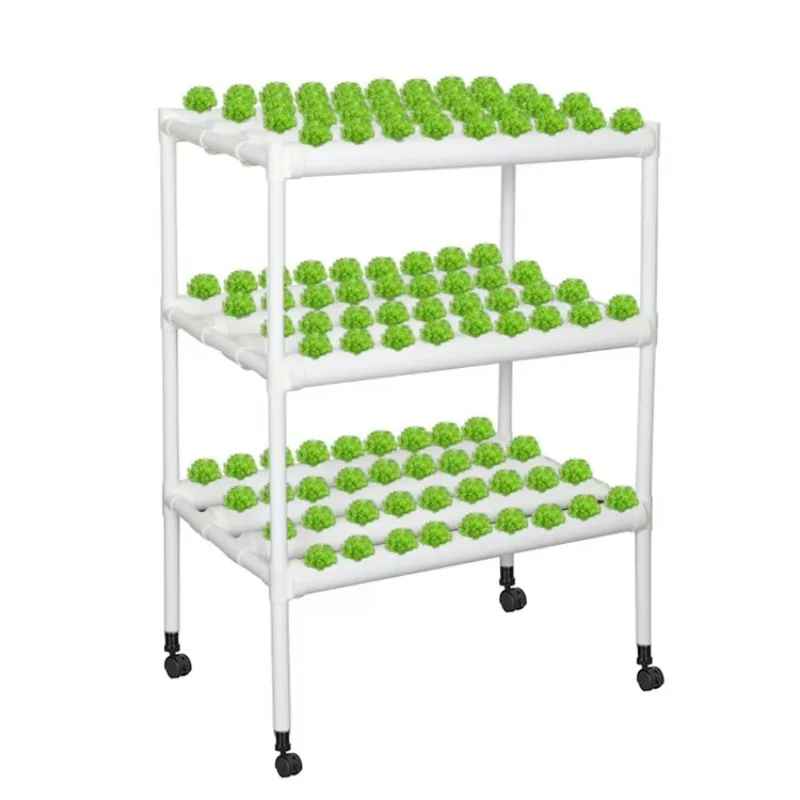 

Hydroponic Grow Kit,3 Layers 108 Plant Sites PVC Pipe Hydroponics 12 Pipes Hydroponics Growing System With Water Pump