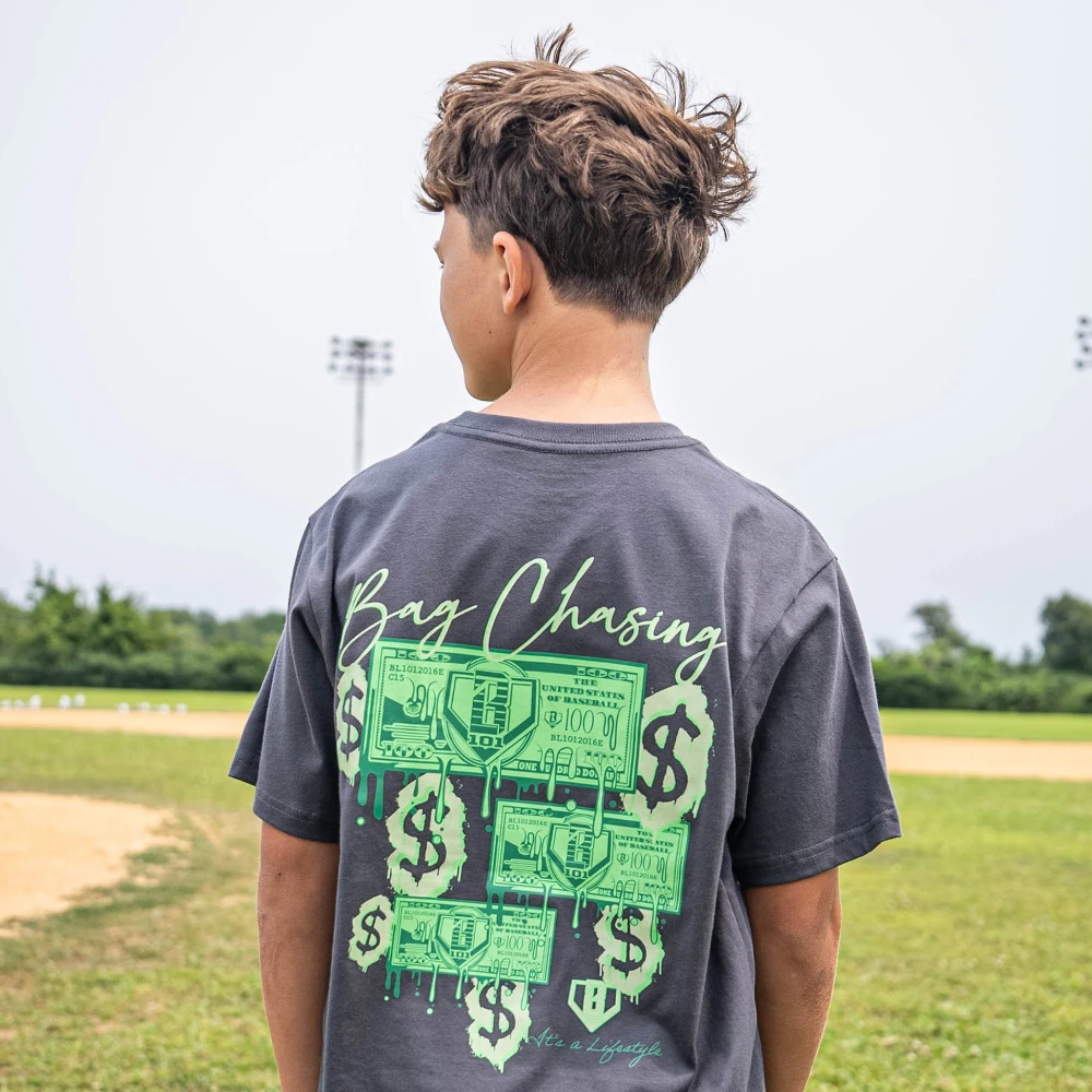 2025 نمط حياة البيسبول الجديد 101 المال/الأوراق النقدية المطبوعة تي شيرتات قصيرة الاكمام الشباب الرجال النساء موضة قميص رياضي غير رسمي #2