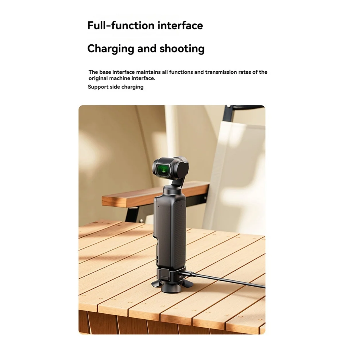 طقم حامل ثلاثي صغير PK-08 Pocket 3 مع قاعدة تحديد موقع، حامل برغي 1/4 بوصة للجيب 3 وكاميرات الحركة