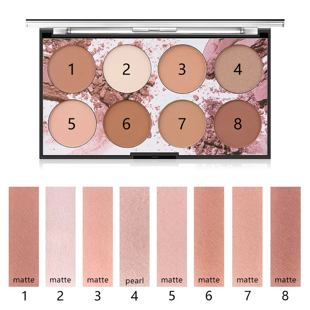 Miss Rose 8 Color Long Lasting Fixing Makeup Oil Control Mineral Pigment Powder Waterproof Skin Correcting Concealer Face Powder